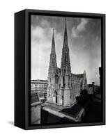 View of St. Patrick's Cathedral-null-Framed Stretched Canvas