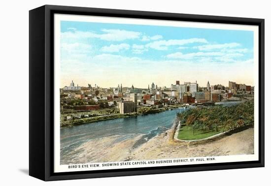 View of St. Paul, Minnesota-null-Framed Stretched Canvas