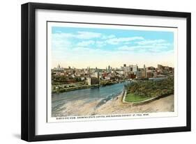 View of St. Paul, Minnesota-null-Framed Art Print