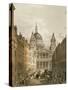 View of St. Paul's Cathedral from Ludgate Hill, 1852-null-Stretched Canvas