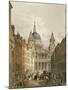 View of St. Paul's Cathedral from Ludgate Hill, 1852-null-Mounted Giclee Print