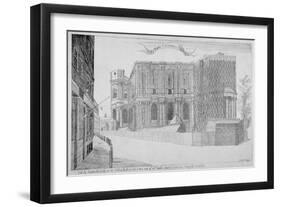 View of St Paul' S Cathedral under Construction, City of London, 1685-Peter Thompson-Framed Giclee Print