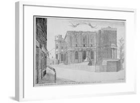 View of St Paul' S Cathedral under Construction, City of London, 1685-Peter Thompson-Framed Giclee Print