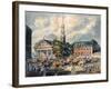 View of St. Paul's Chapel and the Broadway Stages, New York-null-Framed Giclee Print