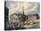 View of St. Paul's Chapel and the Broadway Stages, New York-null-Stretched Canvas