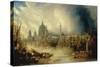 View of St Paul's from the Thames-John Gendall-Stretched Canvas