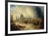 View of St Paul's from the Thames-John Gendall-Framed Giclee Print