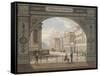 View of St Paul's School, City of London, 1820-null-Framed Stretched Canvas