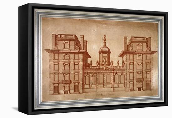 View of St Paul's School, City of London, C1670-Wenceslaus Hollar-Framed Stretched Canvas