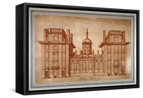 View of St Paul's School, City of London, C1670-Wenceslaus Hollar-Framed Stretched Canvas