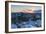 View of St. Pauli at sunset, Hamburg, Germany, Europe-Ian Trower-Framed Photographic Print