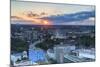 View of St. Pauli at sunset, Hamburg, Germany, Europe-Ian Trower-Mounted Photographic Print