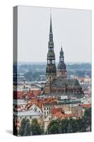 View of St. Peter Church from the Latvian Academy of Science Building-Massimo Borchi-Stretched Canvas