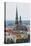 View of St. Peter Church from the Latvian Academy of Science Building-Massimo Borchi-Stretched Canvas