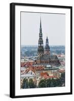 View of St. Peter Church from the Latvian Academy of Science Building-Massimo Borchi-Framed Photographic Print