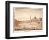 View of St. Peter's Basilica in the Vatican, Built on the Ruins of the Circus of Nero, 1833-Agostino Tofanelli-Framed Giclee Print