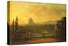 View of St.Peter's, Rome from the Terrace of a Villa-Sir George Howland Beaumont-Stretched Canvas