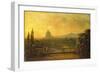 View of St.Peter's, Rome from the Terrace of a Villa-Sir George Howland Beaumont-Framed Giclee Print