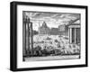 View of St. Peter's, Rome-Giovanni Battista Piranesi-Framed Giclee Print