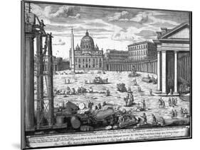 View of St. Peter's, Rome-Giovanni Battista Piranesi-Mounted Giclee Print