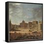 View of St. Peter's Square, Rome-Giovanni Paolo Pannini-Framed Stretched Canvas
