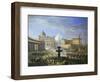 View of St Peter's Square with Military Parade Rome Italy-Michelangelo Pacetti-Framed Premium Giclee Print