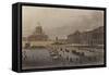 View of St. Petersburg with Saint Isaac's Cathedral in Background-null-Framed Stretched Canvas