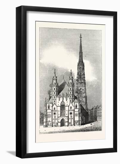 View of St. Stephen's Church at Vienna-null-Framed Giclee Print