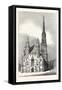 View of St. Stephen's Church at Vienna-null-Framed Stretched Canvas