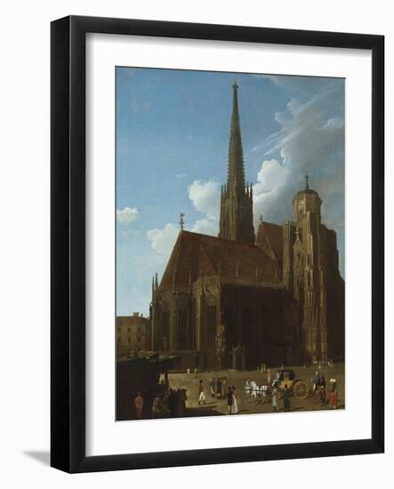 View of St. Stephens Cathedral, Vienna-Eugène Boudin-Framed Giclee Print