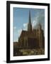 View of St. Stephens Cathedral, Vienna-Eugène Boudin-Framed Giclee Print