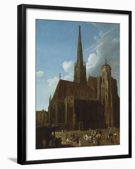 View of St. Stephens Cathedral, Vienna-Eugène Boudin-Framed Giclee Print