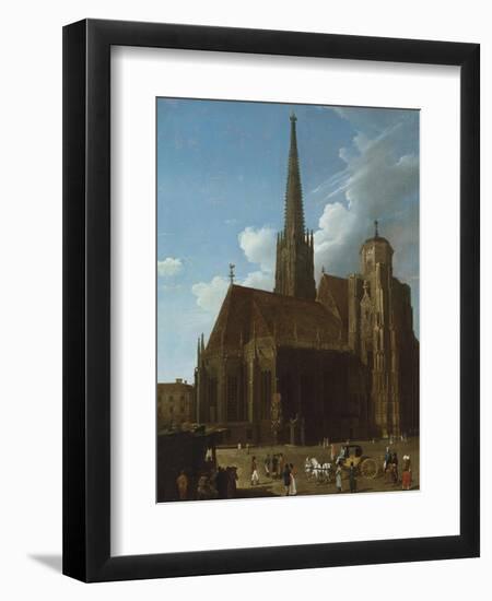 View of St. Stephens Cathedral, Vienna-Eugène Boudin-Framed Giclee Print