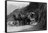 View of Stagecoach Cape Horn Near Chelan Canyon - Lake Chelan, WA-Lantern Press-Framed Stretched Canvas