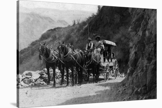 View of Stagecoach Cape Horn Near Chelan Canyon - Lake Chelan, WA-Lantern Press-Stretched Canvas