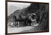 View of Stagecoach Cape Horn Near Chelan Canyon - Lake Chelan, WA-Lantern Press-Framed Art Print