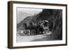 View of Stagecoach Cape Horn Near Chelan Canyon - Lake Chelan, WA-Lantern Press-Framed Art Print