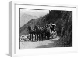 View of Stagecoach Cape Horn Near Chelan Canyon - Lake Chelan, WA-Lantern Press-Framed Art Print