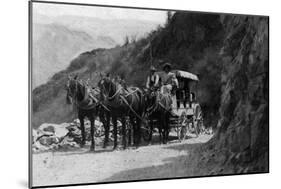 View of Stagecoach Cape Horn Near Chelan Canyon - Lake Chelan, WA-Lantern Press-Mounted Art Print