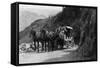 View of Stagecoach Cape Horn Near Chelan Canyon - Lake Chelan, WA-Lantern Press-Framed Stretched Canvas