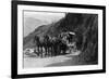 View of Stagecoach Cape Horn Near Chelan Canyon - Lake Chelan, WA-Lantern Press-Framed Art Print