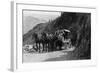 View of Stagecoach Cape Horn Near Chelan Canyon - Lake Chelan, WA-Lantern Press-Framed Art Print