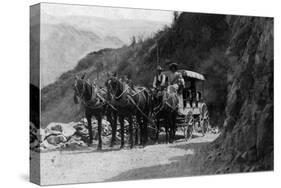View of Stagecoach Cape Horn Near Chelan Canyon - Lake Chelan, WA-Lantern Press-Stretched Canvas