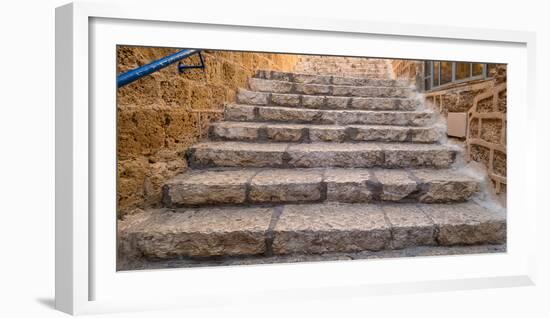 View of staircase, Jaffa, Tel Aviv, Israel-null-Framed Photographic Print