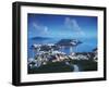 View of Stanley at Dusk, Hong Kong Island, Hong Kong, China-Ian Trower-Framed Photographic Print