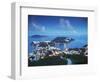 View of Stanley at Dusk, Hong Kong Island, Hong Kong, China-Ian Trower-Framed Photographic Print