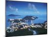 View of Stanley at Dusk, Hong Kong Island, Hong Kong, China-Ian Trower-Mounted Photographic Print