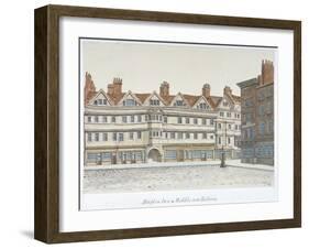 View of Staple Inn and the Buildings of Middle Row in the Centre of Holborn, London, 1850-Valentine Davis-Framed Giclee Print