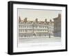 View of Staple Inn and the Buildings of Middle Row in the Centre of Holborn, London, 1850-Valentine Davis-Framed Giclee Print