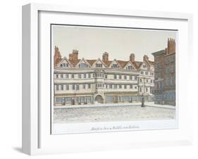 View of Staple Inn and the Buildings of Middle Row in the Centre of Holborn, London, 1850-Valentine Davis-Framed Giclee Print